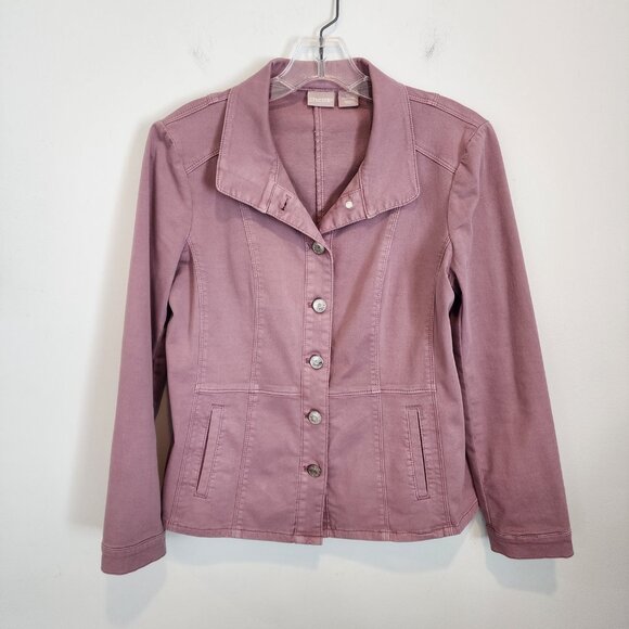 Chico's Twill Jacket, Like New - Picture 3 of 7